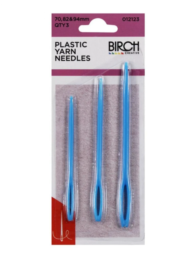 Birch Plastic Yarn Needles Blue