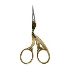 Load image into Gallery viewer, Birch Stork Scissors Gold Plated
