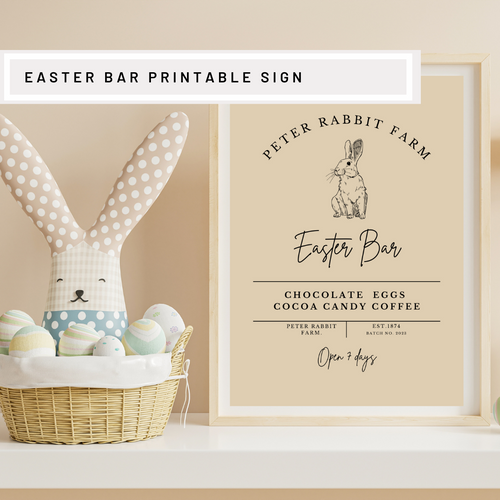Easter Cocoa Bar Printable