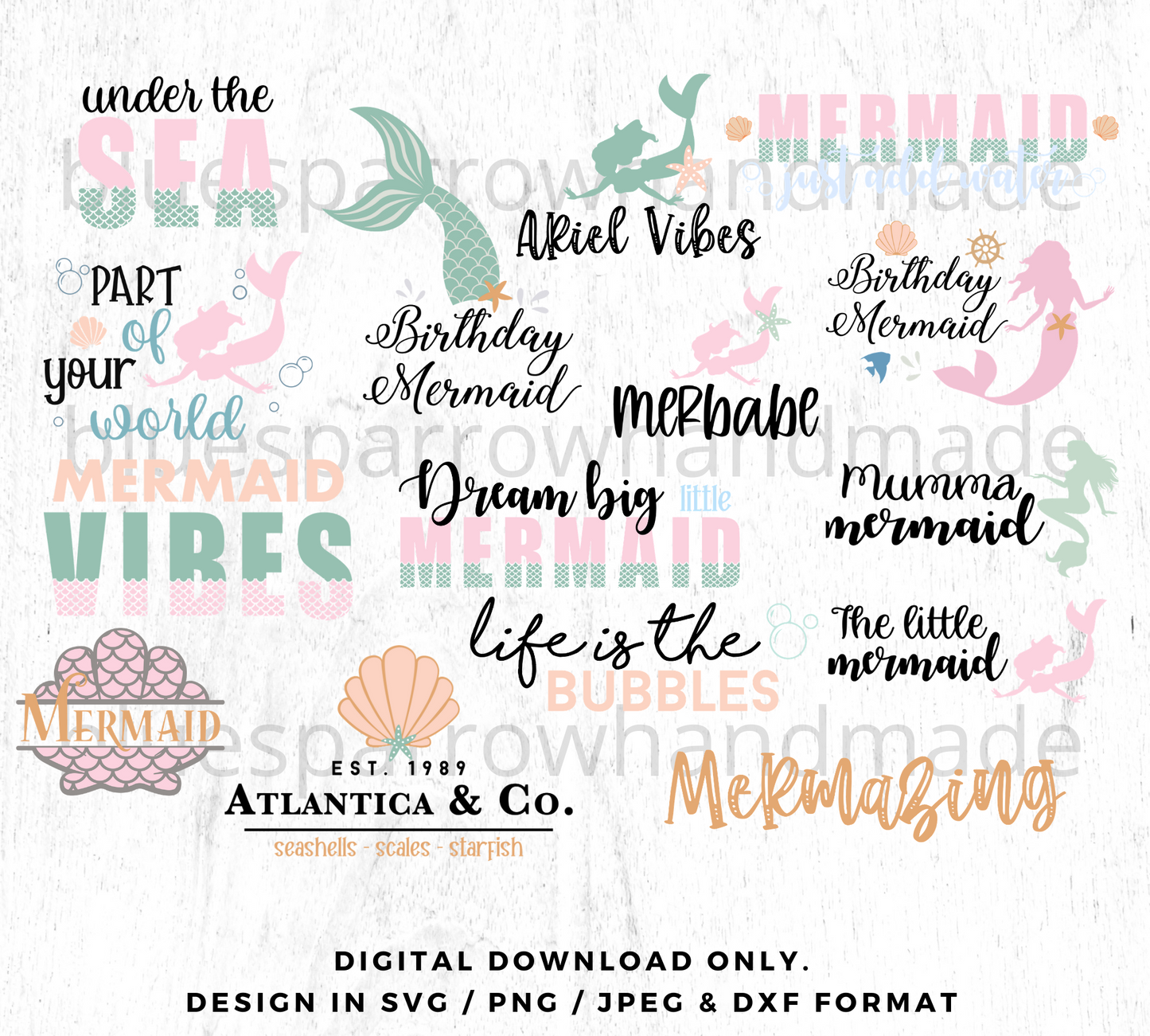 Mermaid Graphic Bundle