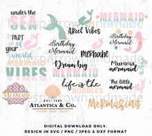 Load image into Gallery viewer, Mermaid Graphic Bundle
