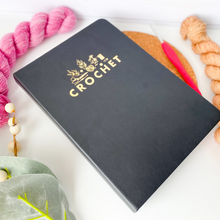 Load image into Gallery viewer, vegan leather crochet journal

