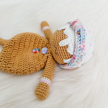 Gingerbread Baby Lovey Crochet Pattern