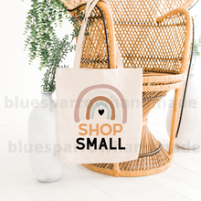 Load image into Gallery viewer, shop small tote bag
