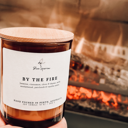 fireplace smoky candle