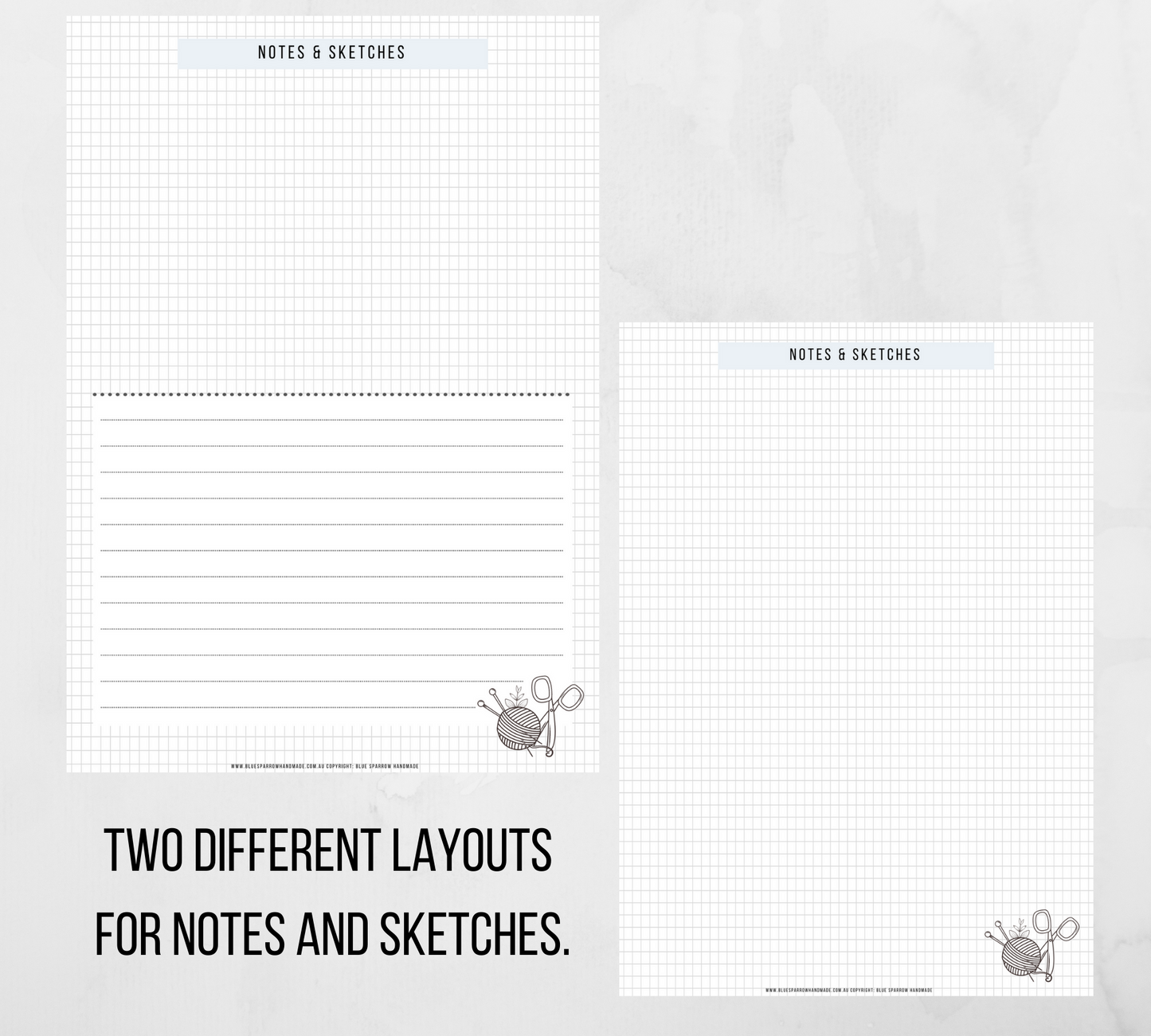 Knitting Project Planner - Printable