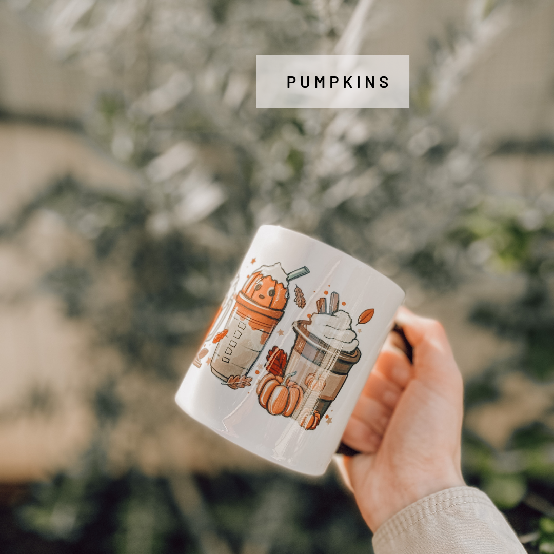 Fall Pumpkins Mugs