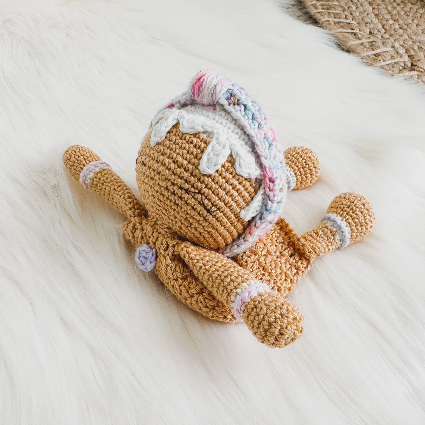 Gingerbread Baby Lovey Crochet Pattern
