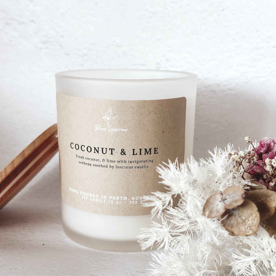 coconut and lime candle