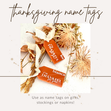 Load image into Gallery viewer, thanksgiving name tag
