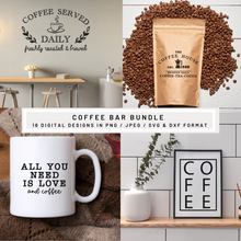 Load image into Gallery viewer, Coffee Bar Cut File Bundle
