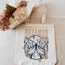 Load image into Gallery viewer, Dreamer Butterfly Tote Bag
