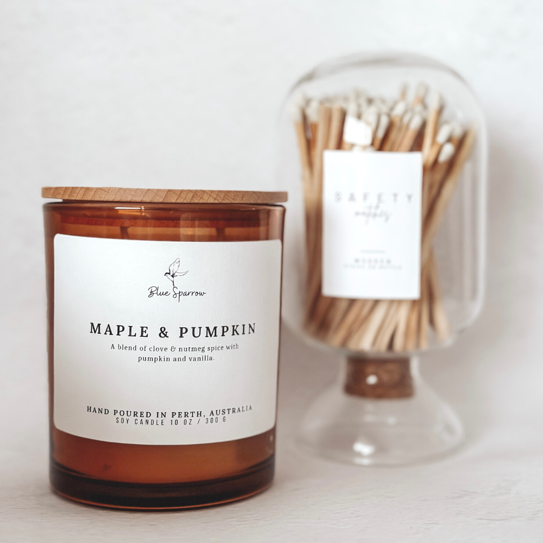 maple and pumpkin candle