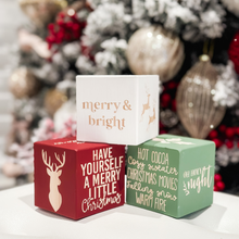 Load image into Gallery viewer, christmas wooden blocks set
