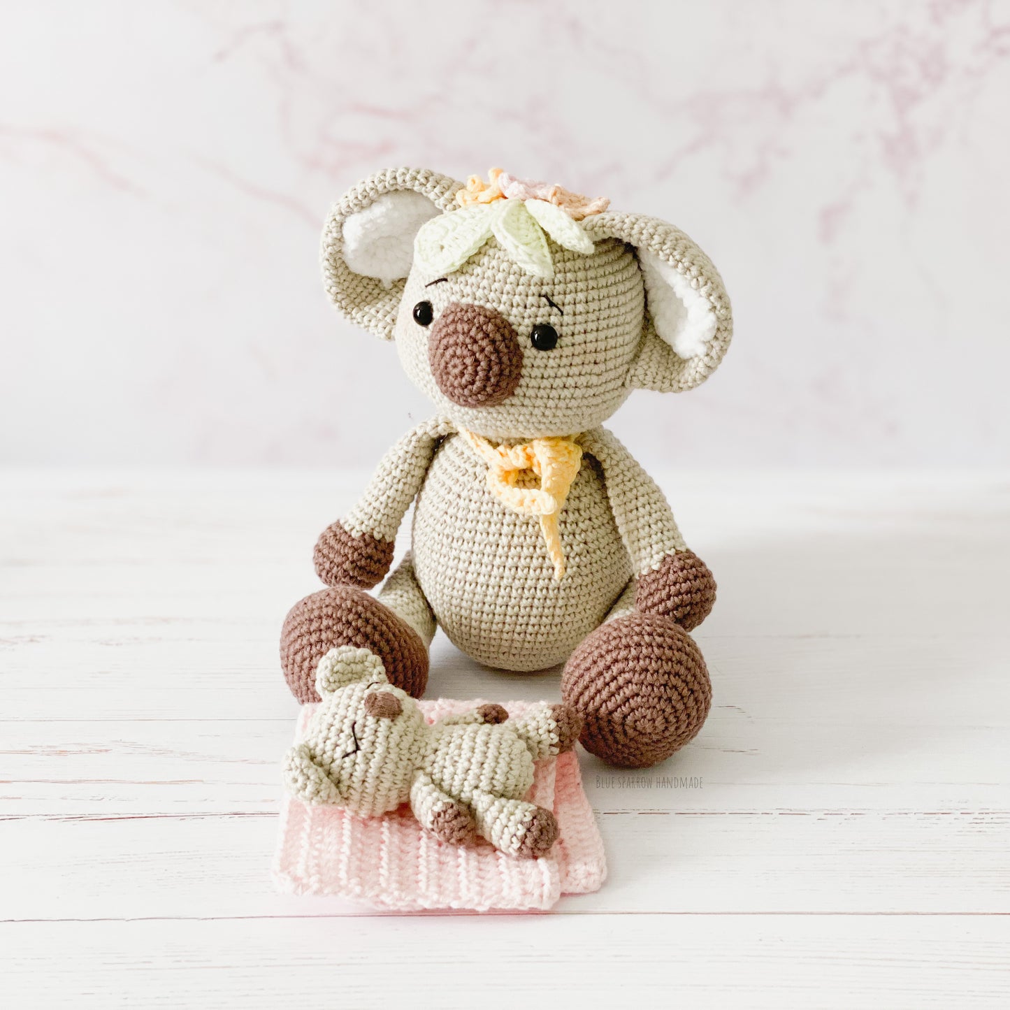 Koala & baby joey Crochet Pattern