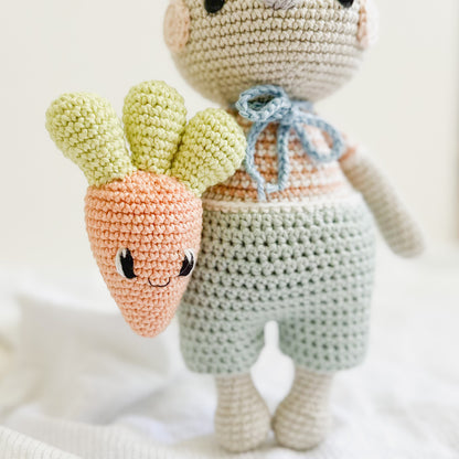 Carrot-Loving Bunny Crochet Pattern