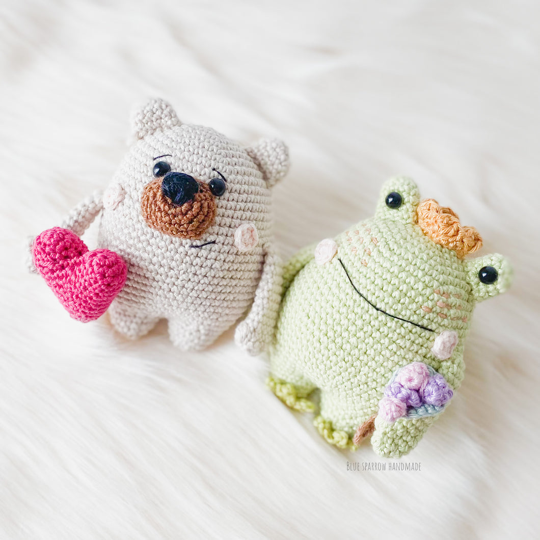crochet Amigurumi bear frog pattern