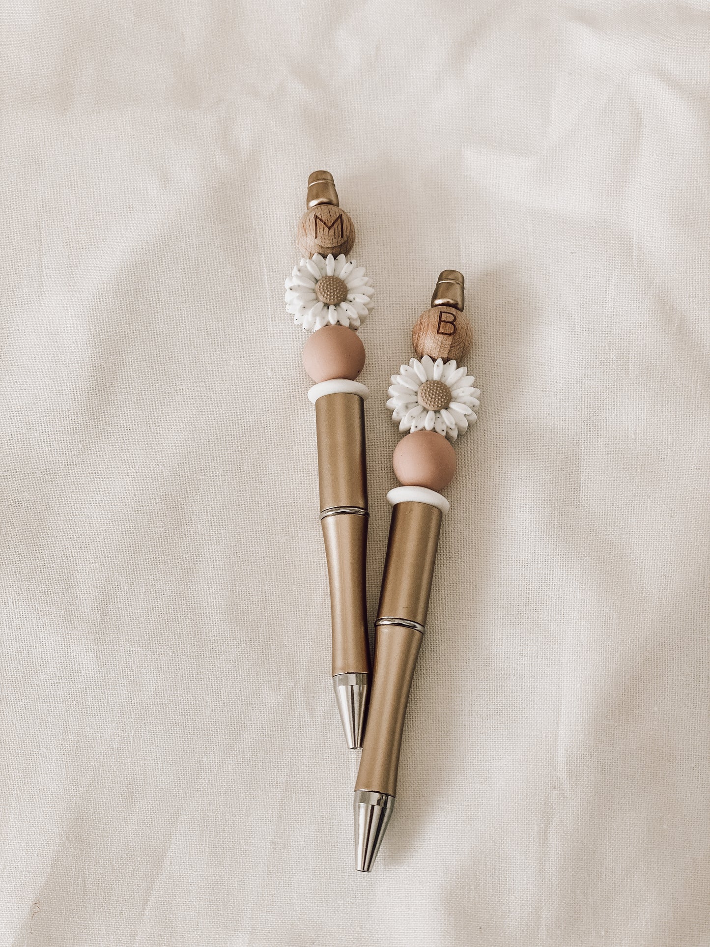 Flower Bead Pen Personalised