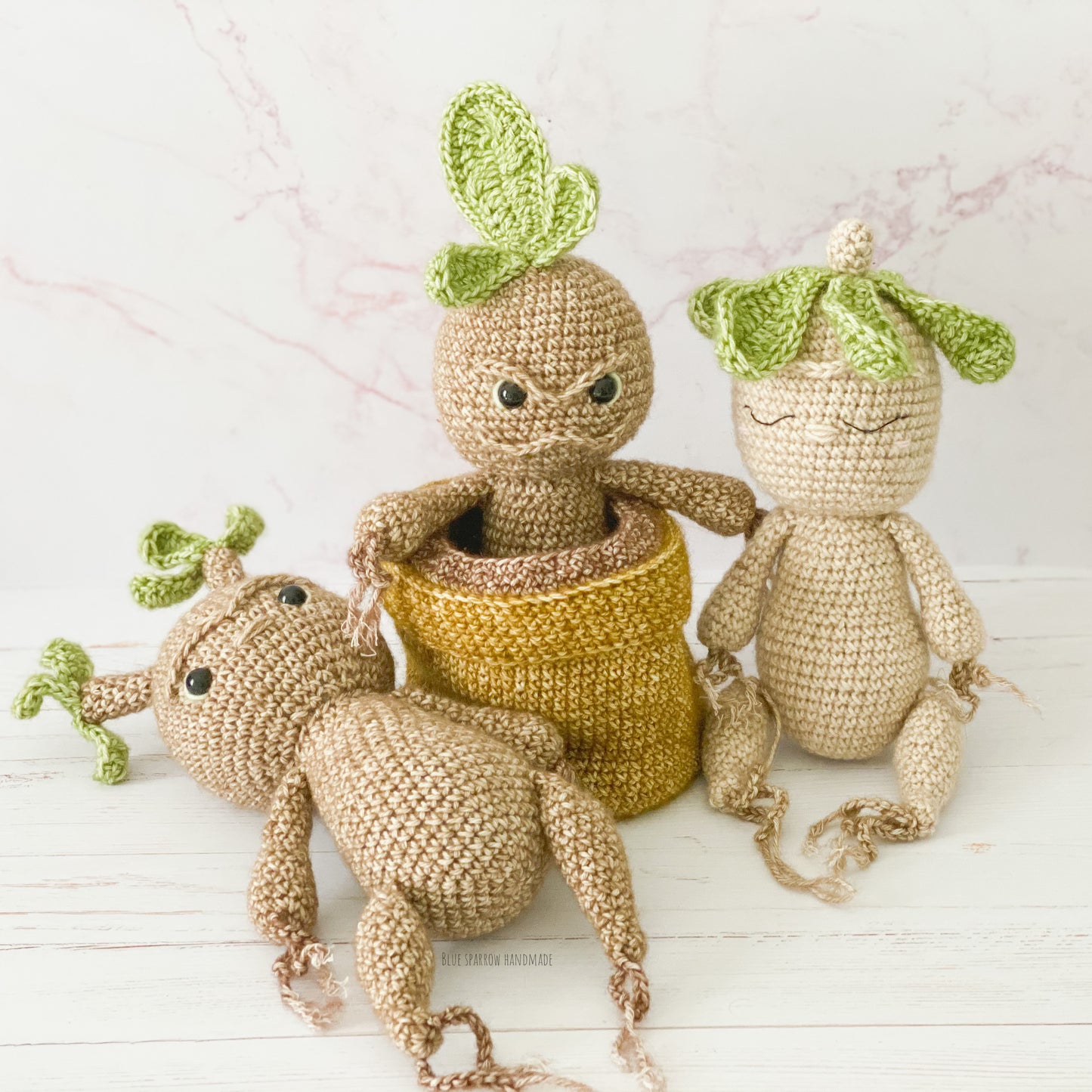 Mandrakes & Pot Crochet Pattern