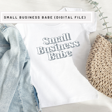Load image into Gallery viewer, Small Business Babe cut file svg
