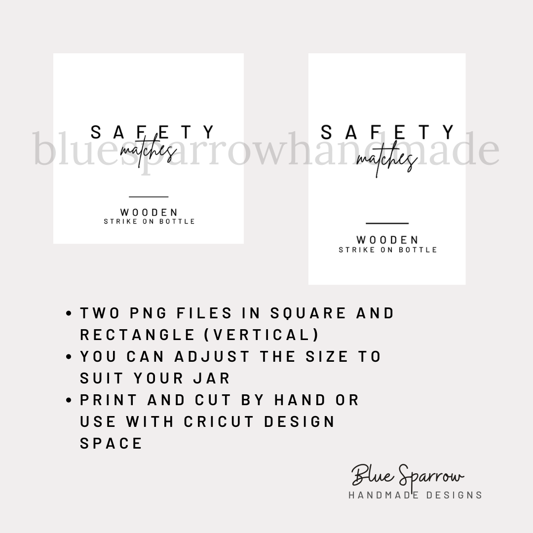 Safety Matches Printable