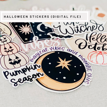 Load image into Gallery viewer, October &amp; Halloween Printable Stickers
