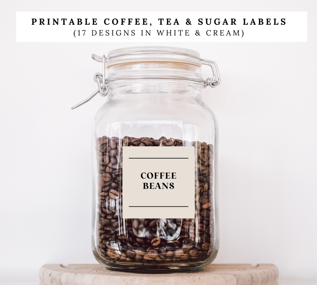 Printable Coffee Labels