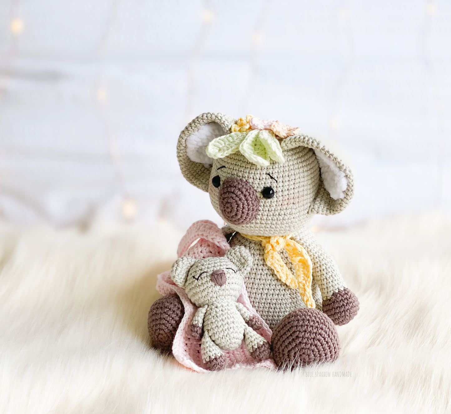 Koala & baby joey Crochet Pattern